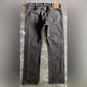 Levi’s 501 Straight Fit Classic Mid-Rise Button Fly Jeans 38x36 Black
